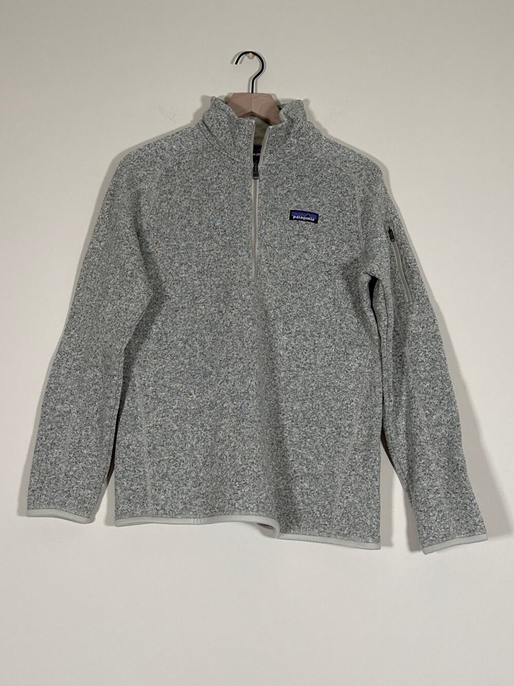 Patagonia Better Sweater 1/4 Zip Pullover Women’s Large Gray Fleece NWOT